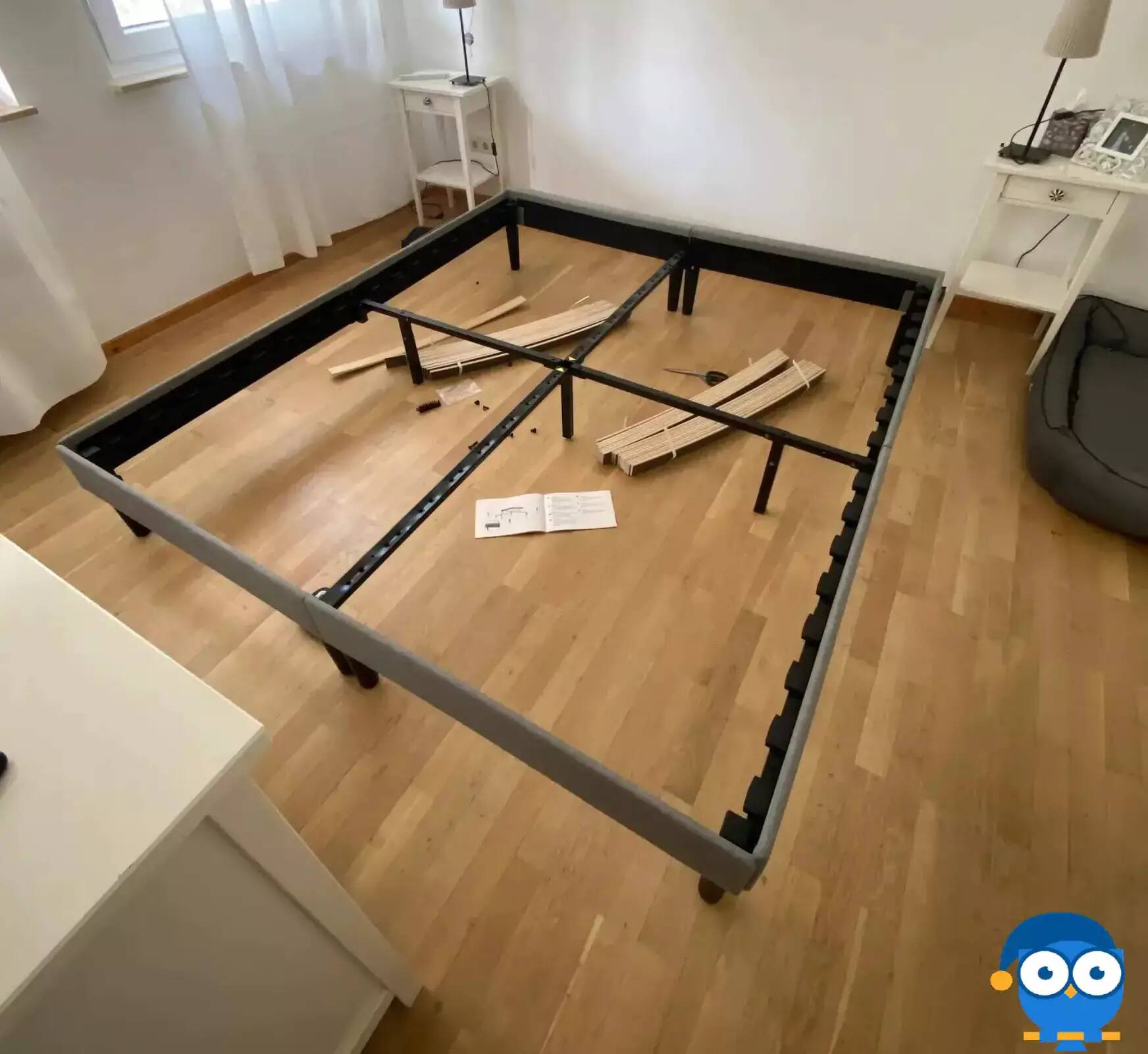 cama tapizada emma montaje